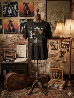 🎸 Vintage Style The Police “Ghost in the Machine” 1982 Tour Tee 🎸